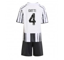 Juventus Federico Gatti #4 Koszulka Podstawowa dzieci 2025-26 Krótki Rękaw (+ krótkie spodenki)